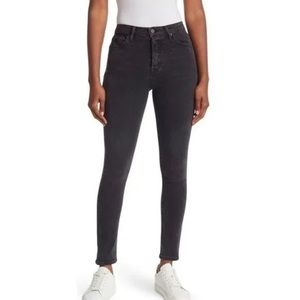 GRLFRND Karolina Super High Rise Jeans in Black Rain Size 27